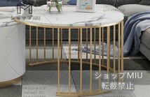 ◆強くお勧め◆高級家具◆美品サイドテーブル2枚 北欧風 別荘 円卓 デラックス 二層 引出し2つ リビング用 白_画像4