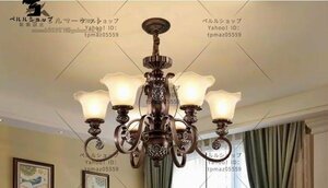 ヨーロッパスタイルシャンデリア ライト 豪華シャンデリア ランプ レストランシャンデリア ベッドルーム 照明 6灯