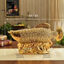 金竜魚　インテリア 置物 飾り物 客間 富をもたらす_画像4