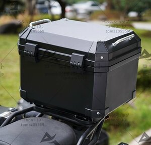 トップケース リアボックス 45L ブラック 大容量 持ち運び可能 ツーリング バックレスト装備