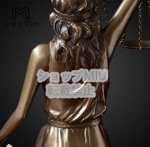 正義と力の象徴 正義の女神 ブックスタンド 彫刻 彫像 西洋 雑貨 オブジェ 置物 フィギュリン 銅 樹脂 ハンドメイド 手作り 2点セット_画像3