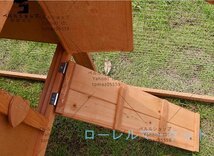 ペット別荘ハウス 豪華 木製 猫 ウサギ ニワトリ小屋 飼育 アヒル 鳥かご キャットハウス ハウス おうち 屋外養殖 庭用_画像6