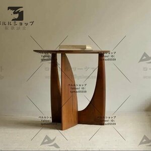 人気新品 サイドテーブル アーチテーブル 円型 シンプル 木製 北欧風 リビングサイドテーブル ナチュラル インテリア おしゃれ