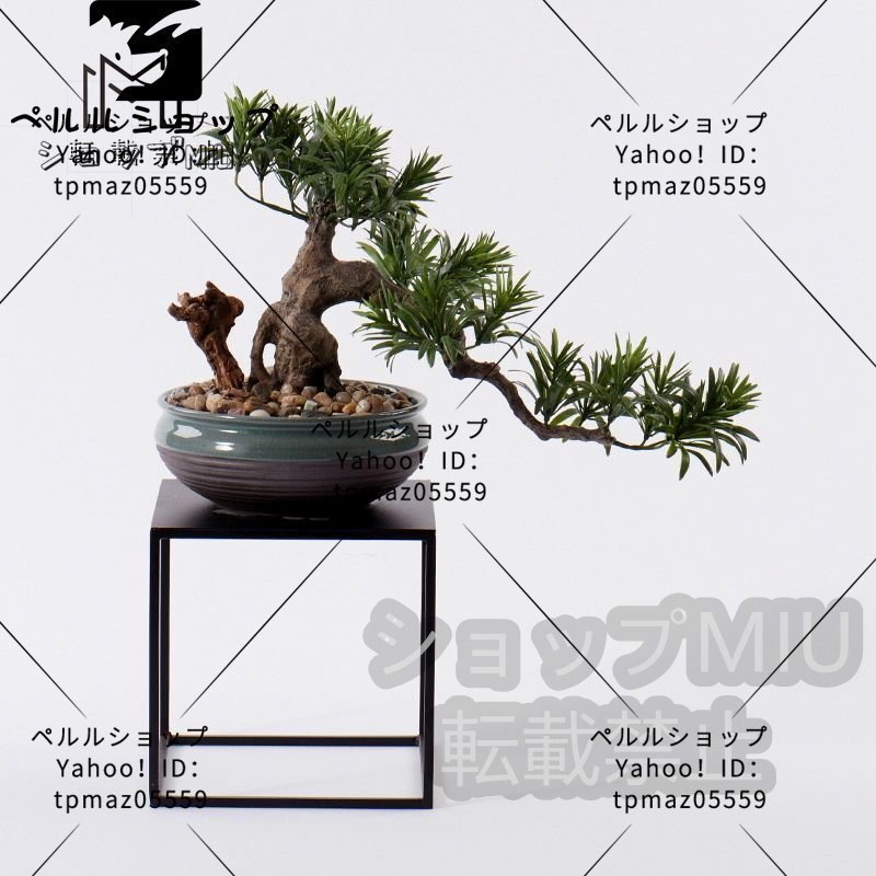 Natural tree roots Silica gel Pottery Artificial bonsai Artificial flowers Artificial ornamental plants Artificial trees Fake green Cobblestone Handmade Easy to manage Interior, handmade works, interior, miscellaneous goods, ornament, object