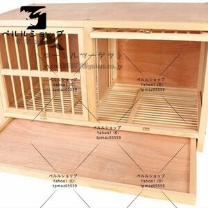 小動物の家 バードゲージ 快適で丈夫な鳩ケージ 松のオウムの檻 鳥かごペット用品 鳥籠 バードキャリアガーデニングの装飾