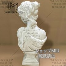 柔らかい表情が印象的な女神 ギリシャ神話 女神像 ディスプレイ 胸像 西洋彫刻 彫像 オブジェ 雑貨 北欧 ダメージ加工 ハンドメイド 樹脂_画像6