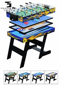 5in1 home use multi game table table soccer billiard table ping-pong bo- ring car ring ball folding type 