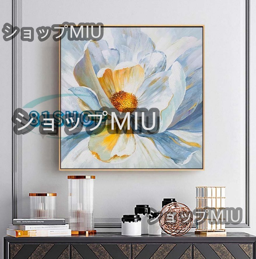 極美品★ 純粋な手描きの絵画 『花』 油彩 応接間掛画 玄関飾り 廊下壁画 H, 絵画, 油彩, 自然, 風景画