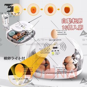 Incubetter 16 штук Яиц Автоматический хэхотер -хэчер с большим мощностью большие яйца с легким цифровым дисплеем Автоматическое управление температурой Система влажности