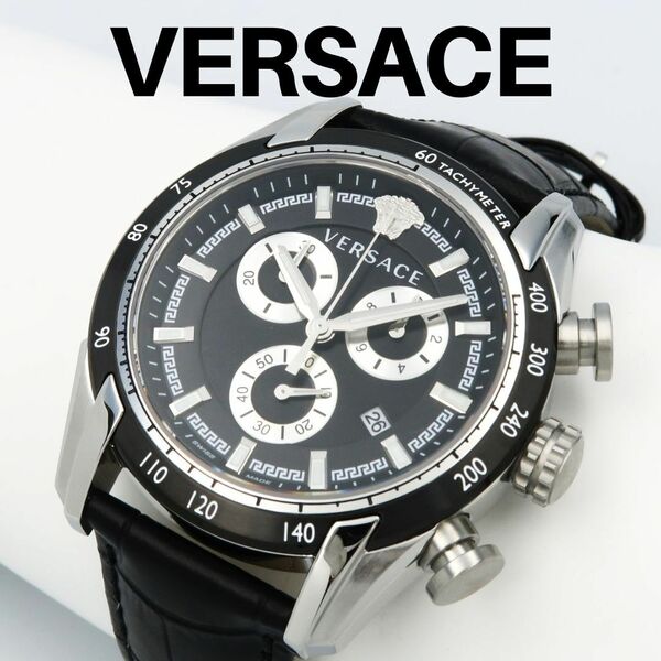 VERSACE　ヴェルサーチェ 腕時計ブラック　VE2I00121　V-Ray クロノグラフ