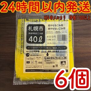 札幌市　ゴミ袋　40L 6袋