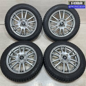 軽 軽自動車 等 VELVA ヴェルバ 4.5-14+45 4H100 2022年製 グッドイヤー アイスナビ8 155/65R14 14インチ スタッドレス 4本セット 009