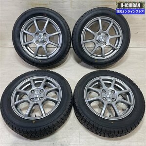 軽 軽自動車 等 VENTO 4.5-14+45 4H100 2021年製 溝あり グッドイヤー アイスナビ７ 155/65R14 14インチ スタッドレス 4本セット 009