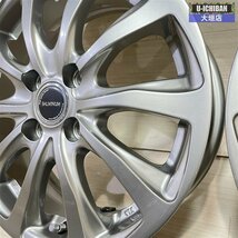 美品 アクア ヤリス ヴィッツ スペイド スイフト MAZDA2 等 バルミナ 5.5-15+42 4H100 15インチ ホイール 4本セット 002R_画像6