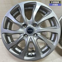 美品 アクア ヤリス ヴィッツ スペイド スイフト MAZDA2 等 バルミナ 5.5-15+42 4H100 15インチ ホイール 4本セット 002R_画像2