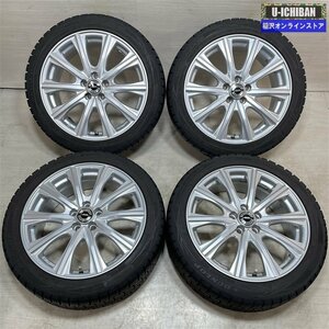 プリウス カローラスポーツ/ツーリング等 アクセルフォー 7-17+48 5H100 ダンロップ WM01 215/45R17 17インチ スタッドレス 4本セット 009k