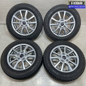 フリード 5穴車 等 ユーロマックス 6-15+50 5H114.3 グッドイヤー アイスナビ6 185/65R15 15インチ スタッドレス 4本セット 009k