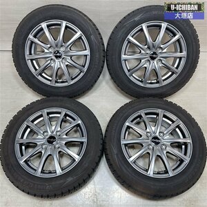 バリ溝 タンク ルーミー 等 ユーロスピード 5.5-14+38 4H100 2021年製 ダンロップ WM02 165/65R14 14インチ スタッドレス 4本セット 002R