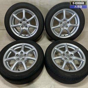 トヨタ エスティマ 純正 7-17+50 5H114.3 ヨコハマ ブルーアース RV02 215/55R17 17インチ 4本セット 002R