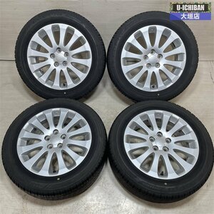 バリ溝 インプレッサ 等 スバル 純正 6.5-16+55 5H100 2020年製 ブリヂストン エコピアNH100 205/55R16 16インチ 4本セット 002R