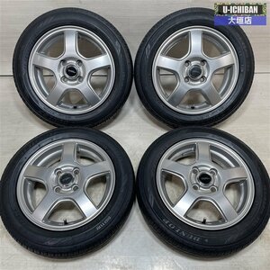 軽 軽自動車 スペーシア タント ワゴンＲ Ｎ-BOX 等 トップラン 4.5-14+45 4H100 ダンロップ EC202L 155/65R14 14インチ 4本セット 002R