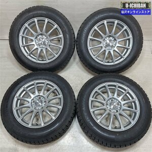 プリウス 等 RAVRION トヨタ車用 6.5-15+40 5H100 グッドイヤー アイスナビ7 195/65R15 15インチ スタッドレス 4本セット 009k