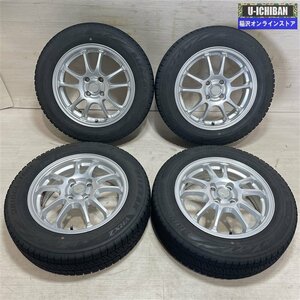 ヤリス アクア スイフト スペイド 等 エコフォルム 5.5-15+45 4H100 ブリヂストン VRX2 175/65R15 15インチ スタッドレス 4本セット 009