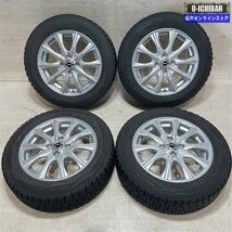 ヤリス アクア スイフト スペイド 等 アクセルフォー 5.5-15+42 4H100 ダンロップ WM01 175/65R15 15インチ スタッドレス 4本セット 009_画像1