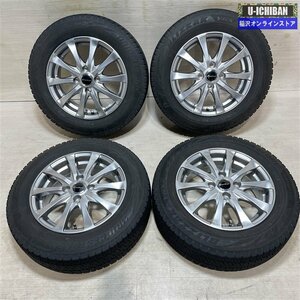 ｂB デミオ パッソ 等 エクスター 5.5-14+43 4H100 ブリヂストン VRX2 175/65R14 14インチ スタッドレス 4本セット 009