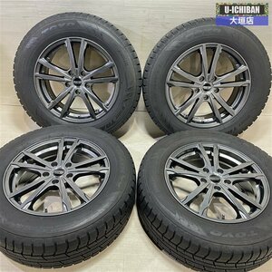 安い CX-5 CX-8 T32 エクストレイル等 BAHNS TECH 7-17+48 5H114.3 グレー トーヨー TX 225/65R17 102Q 17インチ スタッドレス 4本 002R