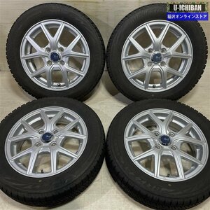 軽自動車 ワゴンＲ デイズ Ｎ-BOX 等 Zmeist 4.5-14+45 4H100 2021年製 ブリヂストン VRX2 155/65R14 14インチ スタッドレス 4本セット 009