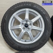 プリウス 86 BRZ インプレッサ 等 TOPRUN 6-16+45 5H100 2021年製 ブリヂストン VRX3 205/55R16 16インチ スタッドレス 4本セット 009k_画像2