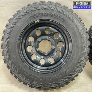 スズキ JB74 ジムニーシエラ 純正スチール 5.5-15+5 5H139.7 ヨコハマ ジオランダーM/T G003 215/75R15 100/97 15インチ 4本セット 009の画像2