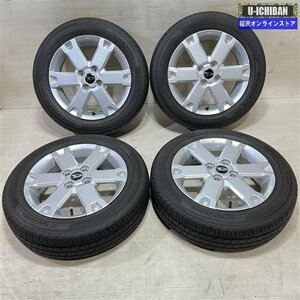 美品 ダイハツ タフト 純正 4.5-15+45 4H100 2022年製 ヨコハマ ブルーアースFE 165/65R15 15インチ 4本セット 009