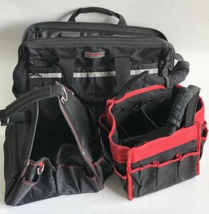 [.] electrician / maintenance / tool carrier / open top / tool bag /WORKBAG/ toolbox /3 point together 