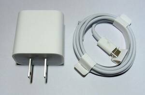 YI キ3-28 Apple 20W USB-C電源アダプタ A2305 + 純正 USB-C-Lightning充電ケーブル 2点セット