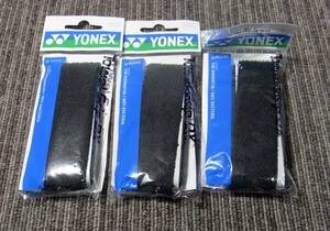 YIki3-18 [ unopened ] YONEX Yonex towel grip DX AC402DX badminton for 1 pcs insertion . black 3 point set 