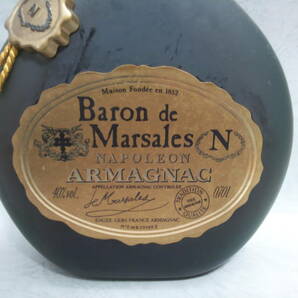 【未開封】Baron de Marsales NAPOLEON ARMAGNAC バロンドマルサリス ナポレオン アルマニャック ブランデー 40% 古酒 お酒 アルコールの画像2
