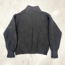 Yves Saint Laurent イブ サンローラン ウール wool 100%ニット セーター レディース 約 M サイズ 相当 ダーク グレー ヴィンテージ _画像5