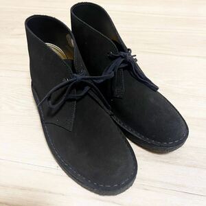 CLARKS ORIGINALS クラークス オリジナルズ DESERT BOOTS デザート ブーツ シューズ 靴 ブラック スエー UK51/2 約24.5cm 相当 状態良好