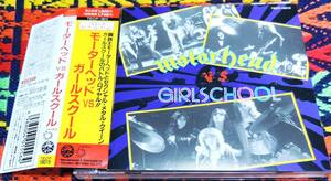 ◎　モーターヘッドVSガールスクール　帯付CD　日本独自企画　MOTERHEAD GIRLSCHOOL　YOUNG&MOODY BAND