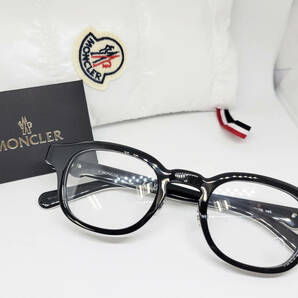 値下 MONCLER モンクレール 正規品 眼鏡フレーム ML5184D-001 ブラック 黒縁 ダウンケース付 ウェリントン 新品 太縁の画像7