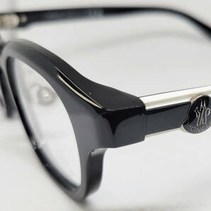 値下 MONCLER モンクレール 正規品 眼鏡フレーム ML5184D-001 ブラック 黒縁 ダウンケース付 ウェリントン 新品 太縁の画像5