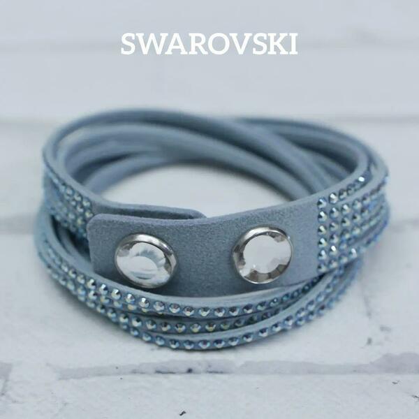 【匿名配送】 SWAROVSKI スワロフスキー ブレスレット 水色 3