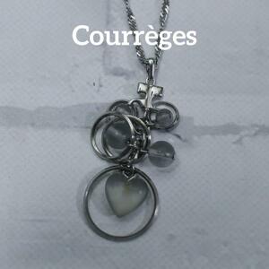 [ anonymity delivery ] Courreges necklace silver Logo Heart 
