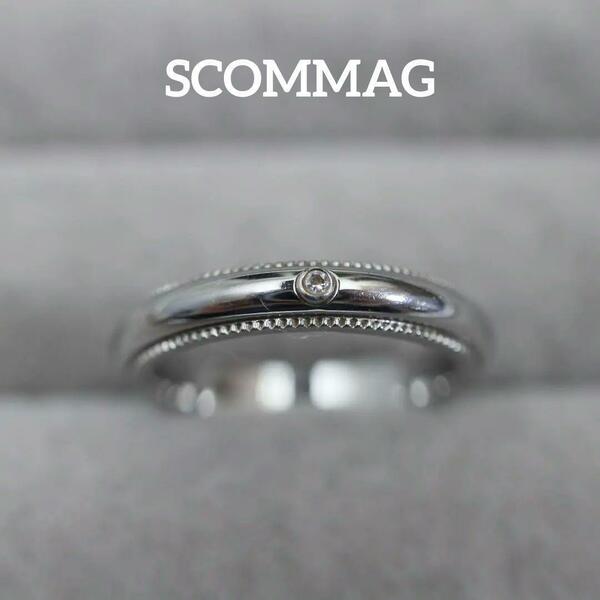 【匿名配送】 SCOMMAG リング 指輪 7号 シルバー シンプル