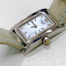 LONGINES ロンジン 2Pダイヤ ドルチェヴィータ クォーツ レディース シェル文字盤 L5.158.4 オーストリッチ ジャンク_画像3