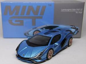 MINI GT★ランボルギーニ シアン FKP 37 ブルーアギア MGT00573-MJ Lamborghini sian Blu Aegir 1/64 TSM