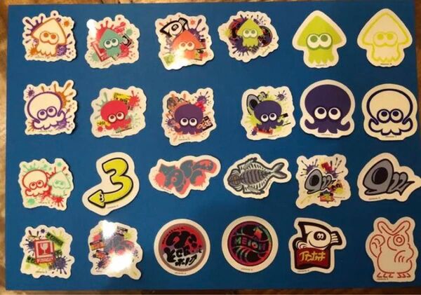 ステッカー シール スプラ スプラトゥーン 非売品 全24枚