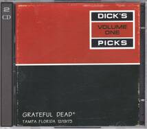 ☆GRATEFUL DEAD(グレイトフル・デッド)/DICK'S PICKS Volume１◇73年12月19日タンパ録音の大傑作ライヴ盤のCD２枚組セット◆廃盤＆レア★_画像1